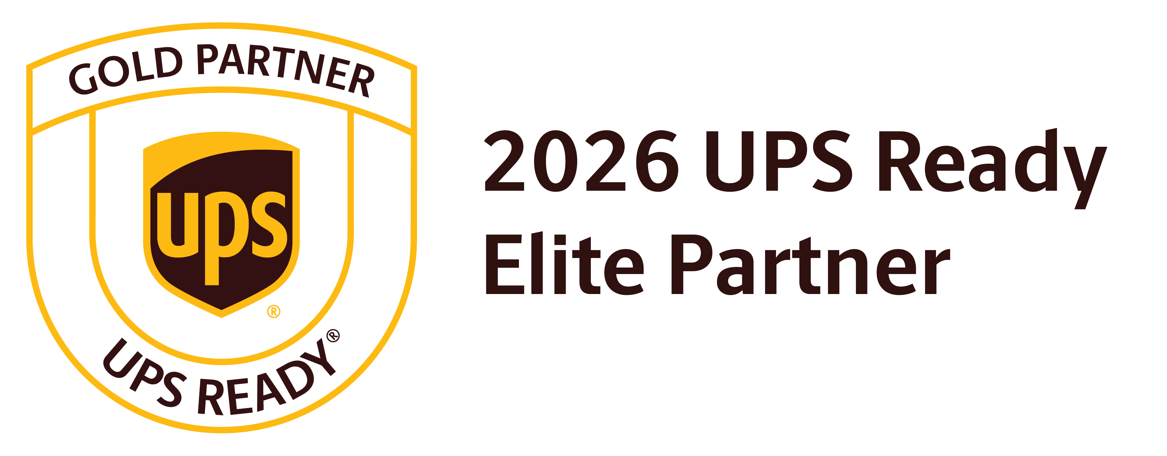 2026 UPS Ready Elite Partner Horizontal Gold