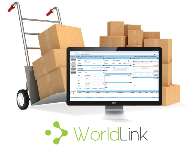 parcel boxes and computer screen parcel boxes and computer screen